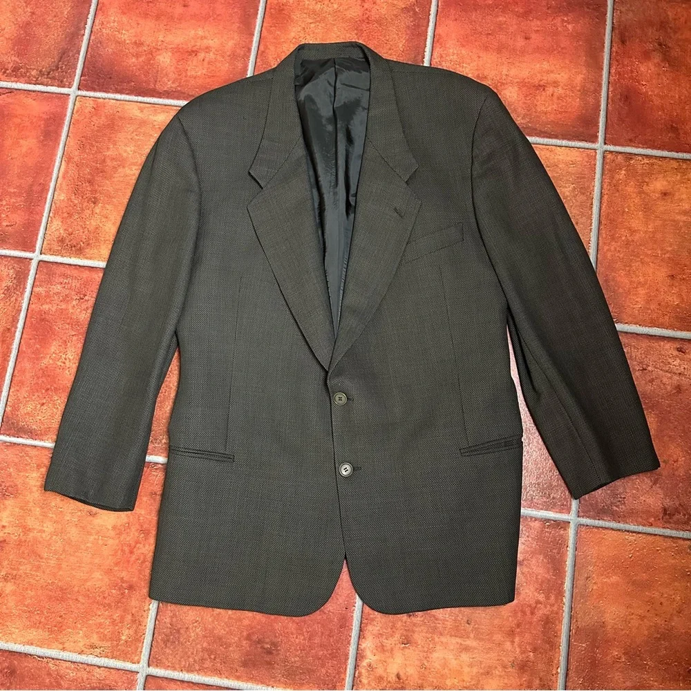 Giorgio Armani Virgin Wool Micro-Dot Sport Jacket